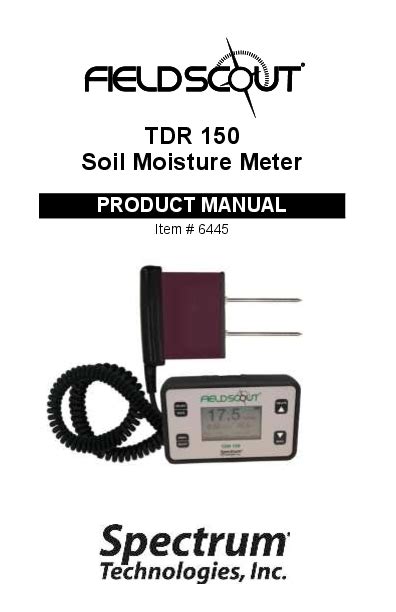 spectrum soil moisture meter manual